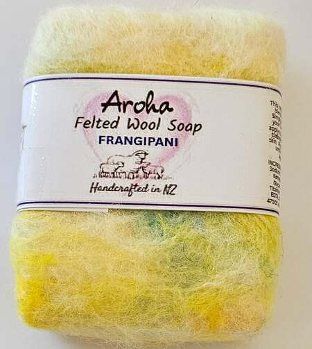 Frangipani Felted Soap