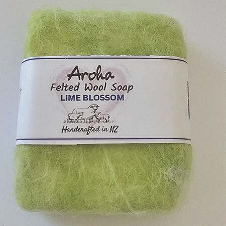 Lime & Coconut  Felted Soap