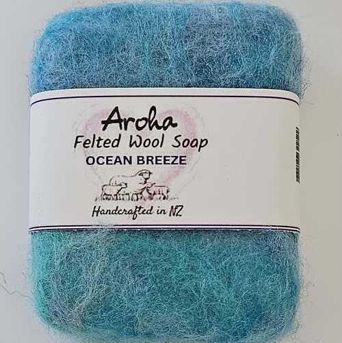 Ocean Felted Soap