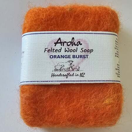 Orange Felted Soap